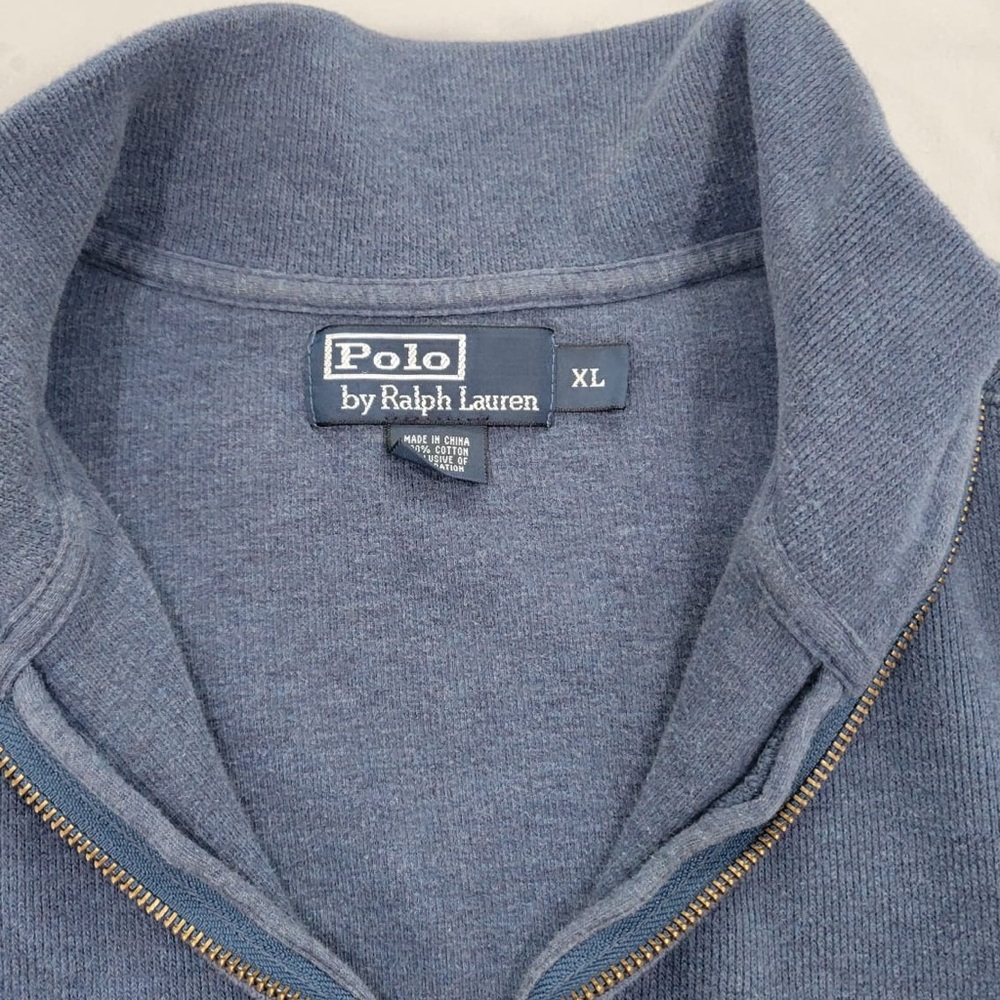 Polo by Ralph Lauren Men's Zip-Up Sweater in Blue